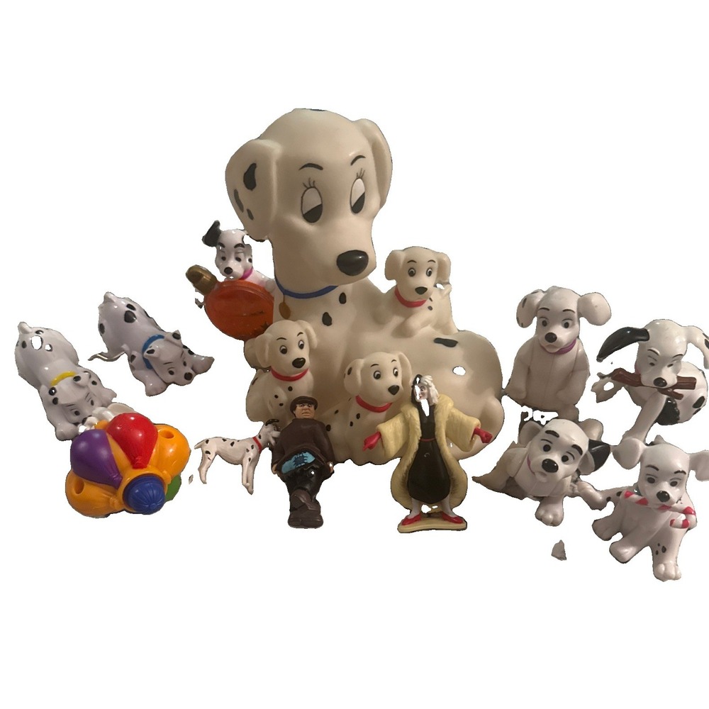 Vintage Disney 101 Dalmatians McDonalds Happy Meal Toy Bank Lot Of 11